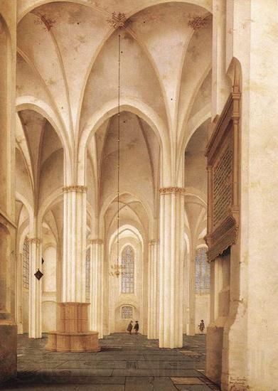 Pieter Jansz Saenredam The Buurkerk at Utrecht Norge oil painting art